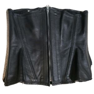 Stormy Leather Underbust Corset Sz 26in Med to small Large Goth Burlesque NYE